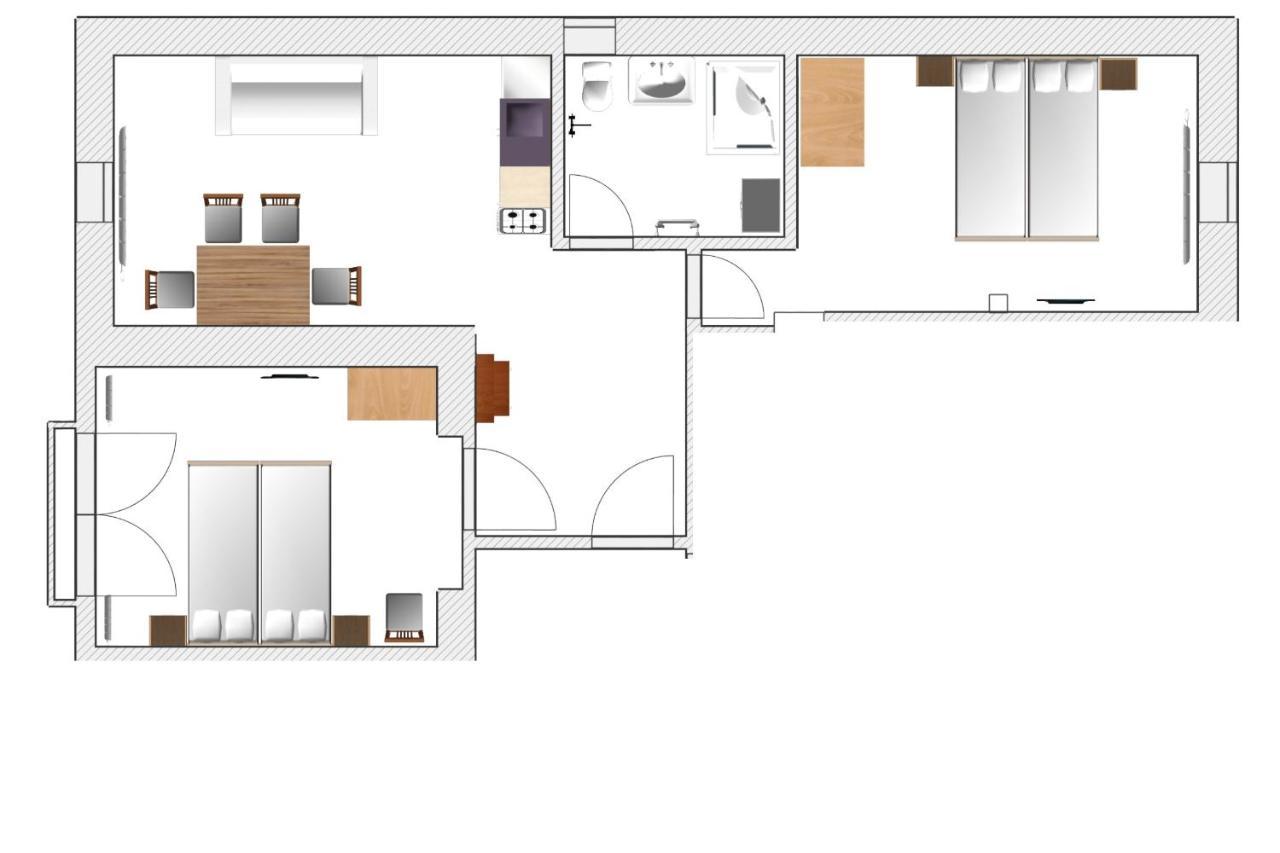 Moon Light Apartment เฮวิซ ภายนอก รูปภาพ